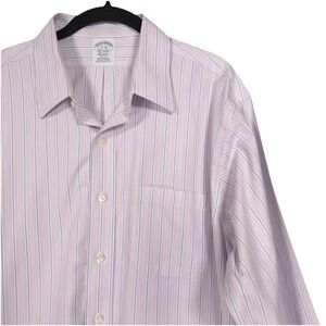 BROOKS BROTHERS Men's Shirt Classic Size 17-36 Striped AMERICAN SUPIMA COTTON‎